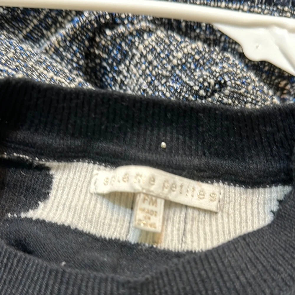 Style Me Petites-Charming Polka Dot Sweater NWOT - Picture 2 of 8